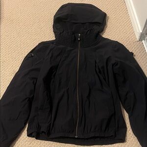 Lululemon Windbreaker Navy Jacket 8 Fleece Lined